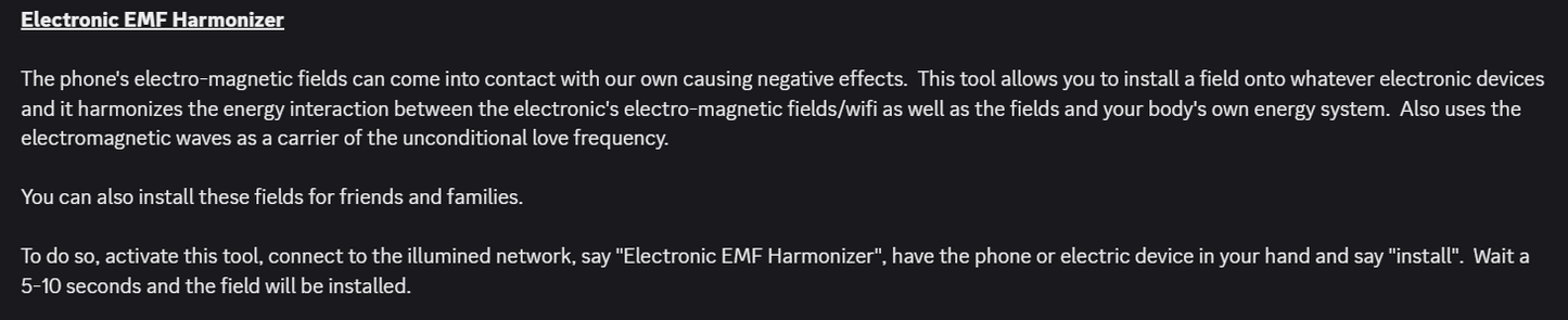 Phone EMF Harmonizer